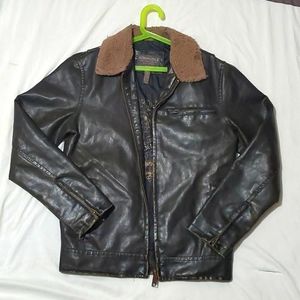 Aeropostale Brown Coat *leather look